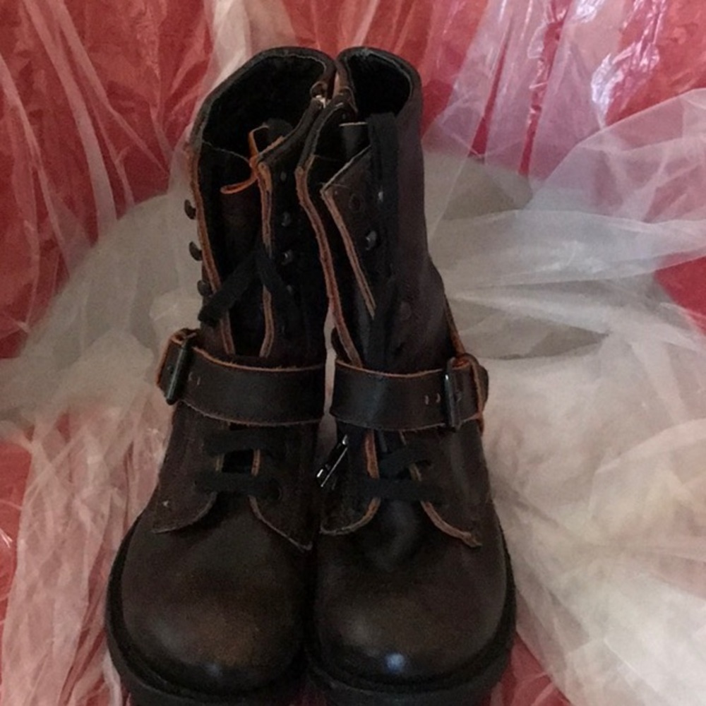 Brown ankle boots